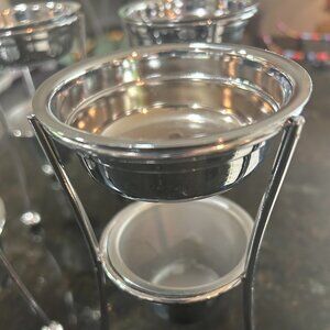 Set of 4 butter or sauce warmers with tea candles